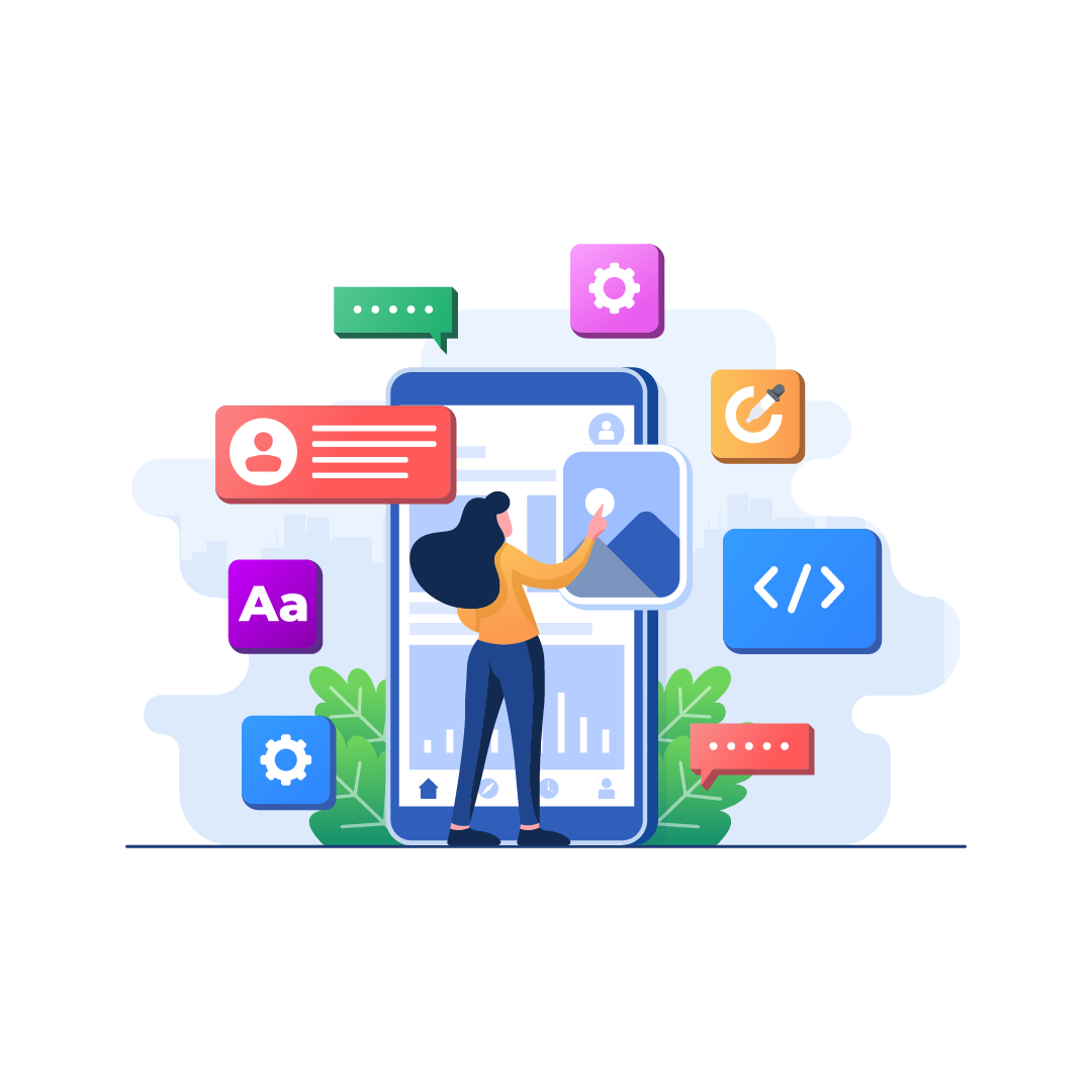 Android app interface mockup