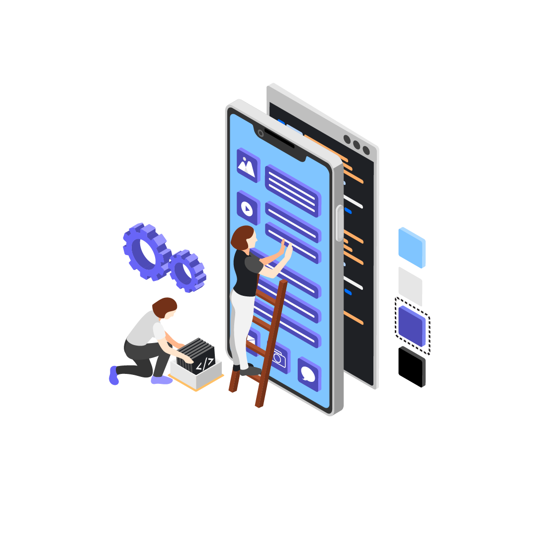 Android app interface mockup