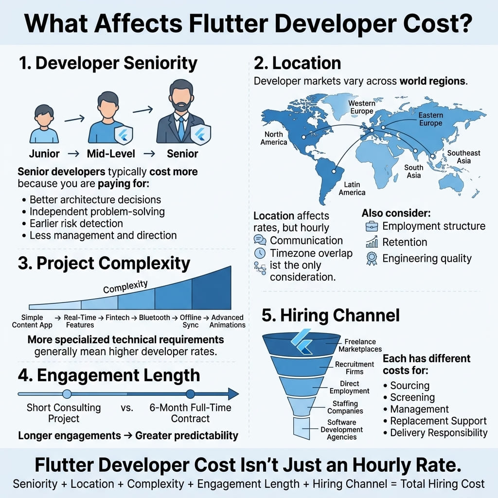 What Affects Flutter Developer Cost
